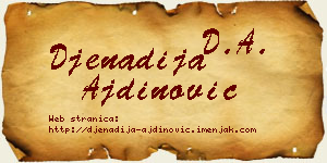 Đenadija Ajdinović vizit kartica